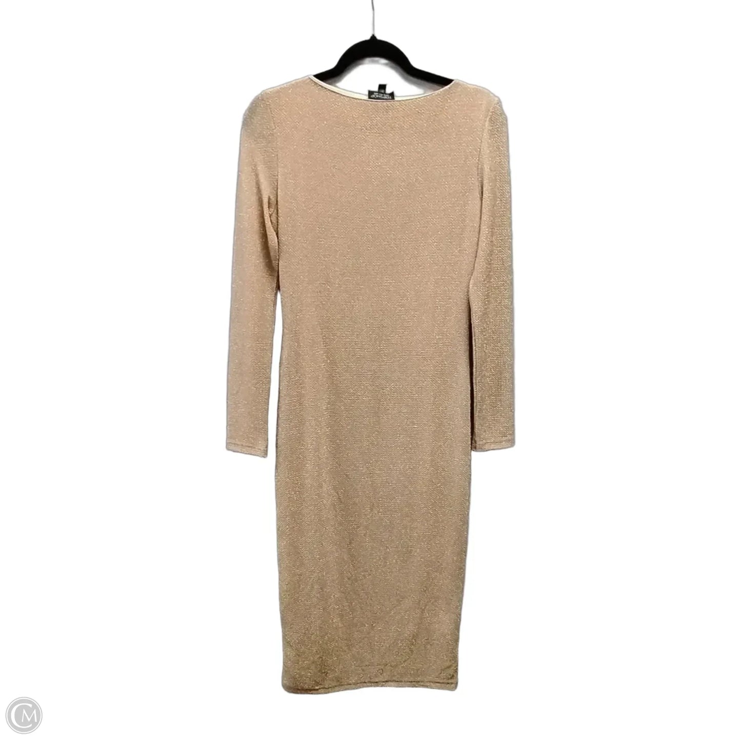 Dress Party Long By Top Shop In Tan, Size: 10