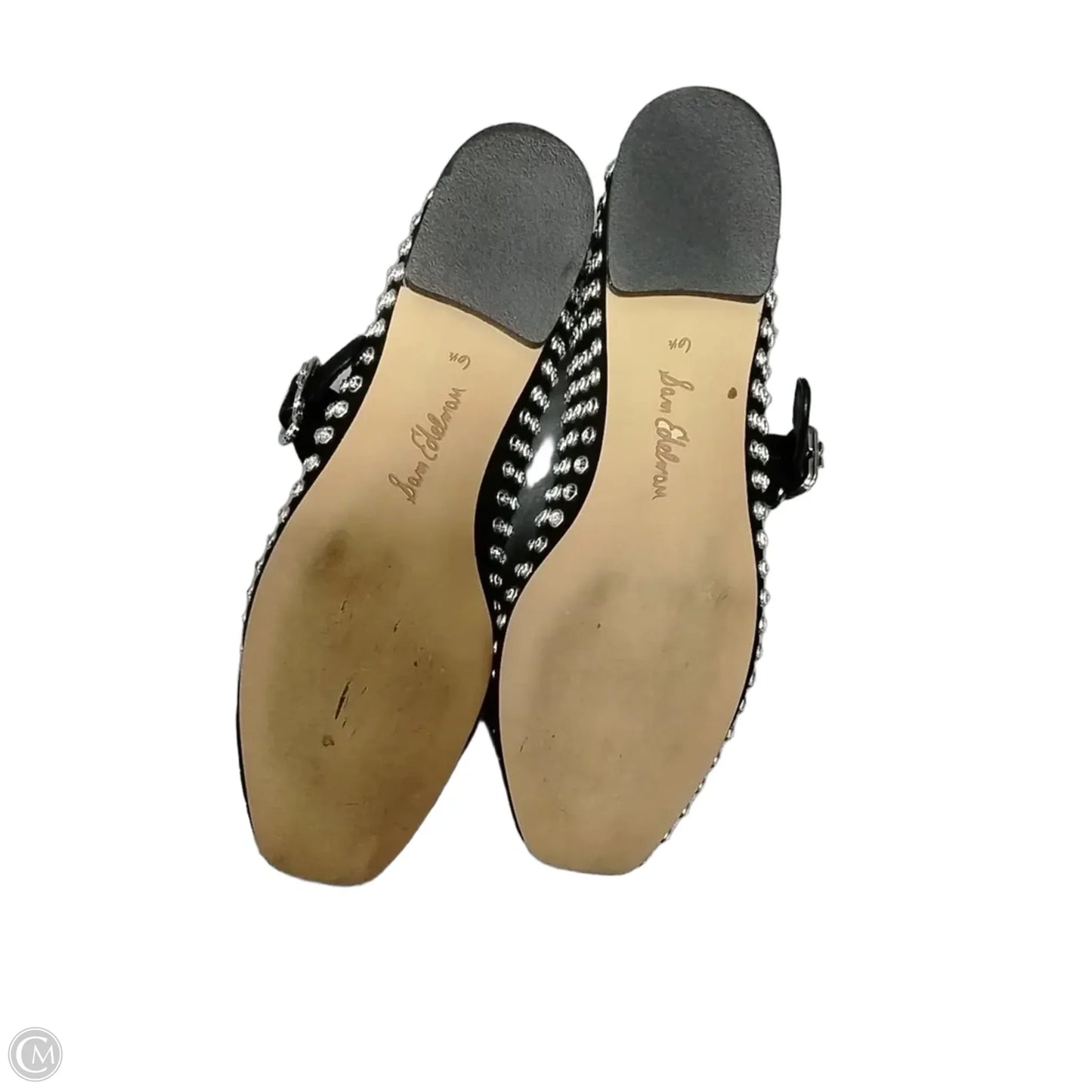 Shoes Flats By Sam Edelman In Black & Silver, Size: 6.5