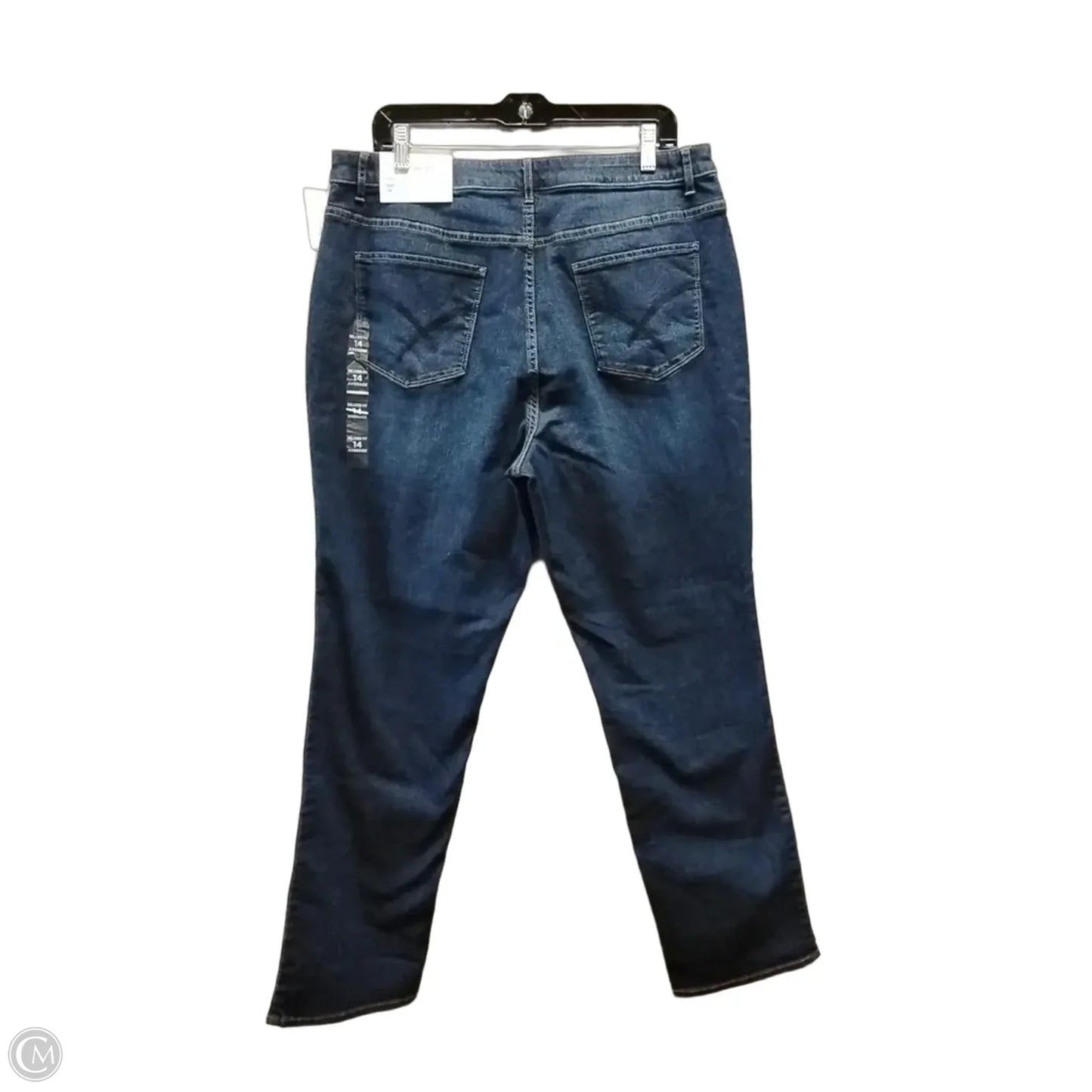 Jeans Straight By Christopher And Banks In Blue Denim, Size: 14