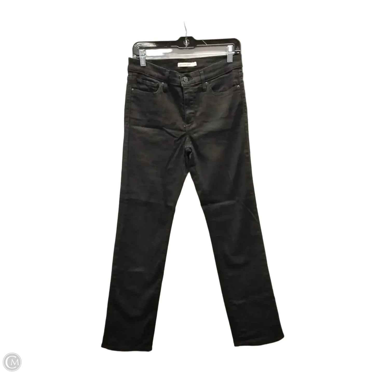 Jeans Straight By Levis In Black, Size: 8