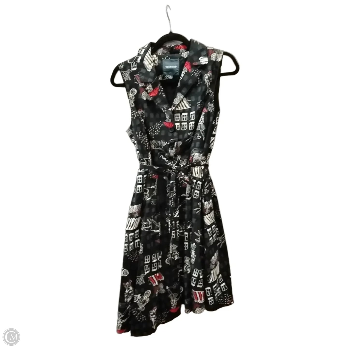 Dress Casual Midi By Modcloth In Black, Size: 14