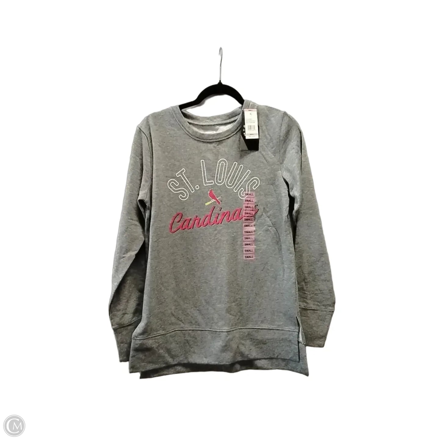 Athletic Top Long Sleeve Crewneck By Genuine Merchandise In Grey, Size: S