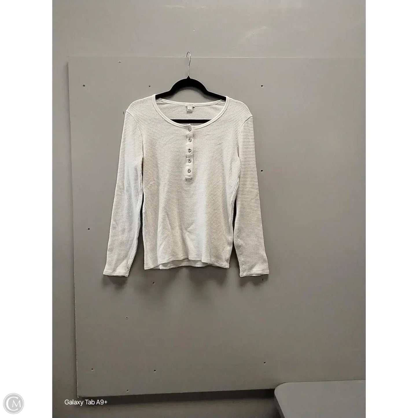 Top Long Sleeve Basic By J. Crew In White, Size: L