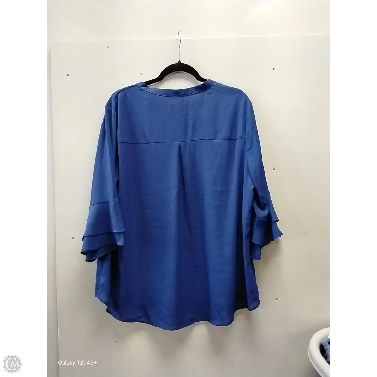 Blouse Long Sleeve By Cme In Navy, Size: Xl