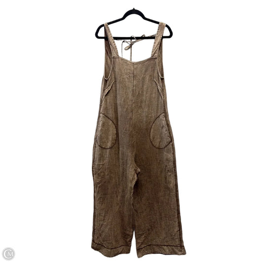 Overalls By Zenana Outfitters In Brown, Size: S