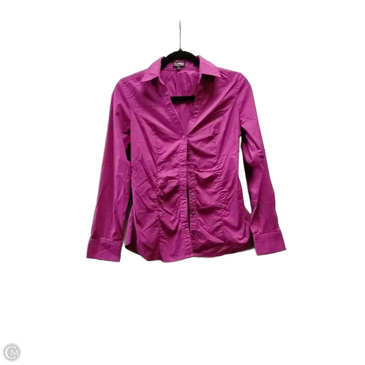 Top Long Sleeve By Express In Purple, Size: S