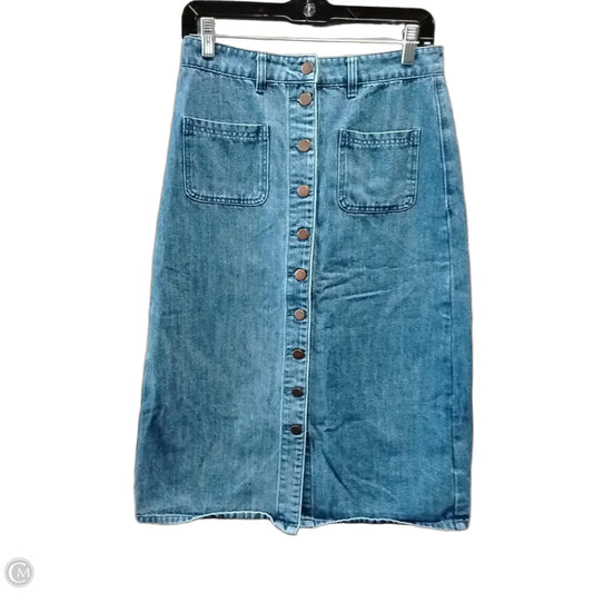 Skirt Maxi By Ivy City In Blue Denim, Size: 4