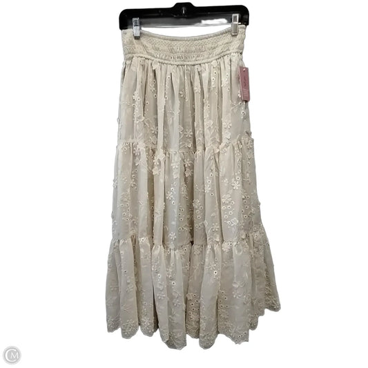 Skirt Maxi By Ivy City In Cream, Size: 8