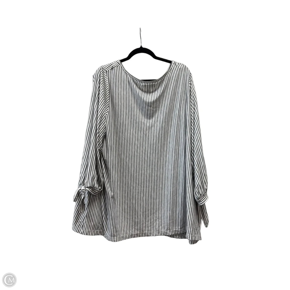 Top Long Sleeve By Max Studio In Striped Pattern, Size: 3x