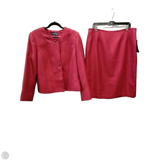 Skirt Suit 2pc By Evan-picone In Red, Size: 16
