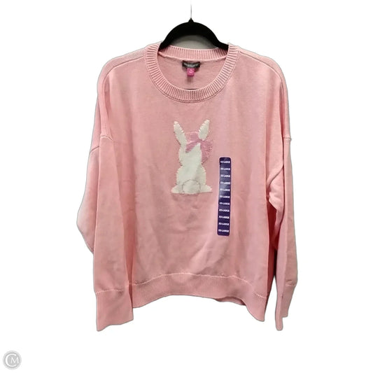 Sweater By Vince Camuto In Pink, Size: Xxl
