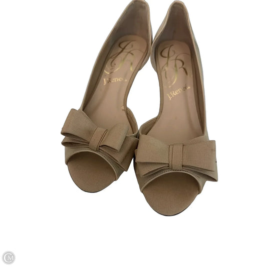 Shoes Heels Wedge By J Renee In Beige, Size: 7.5