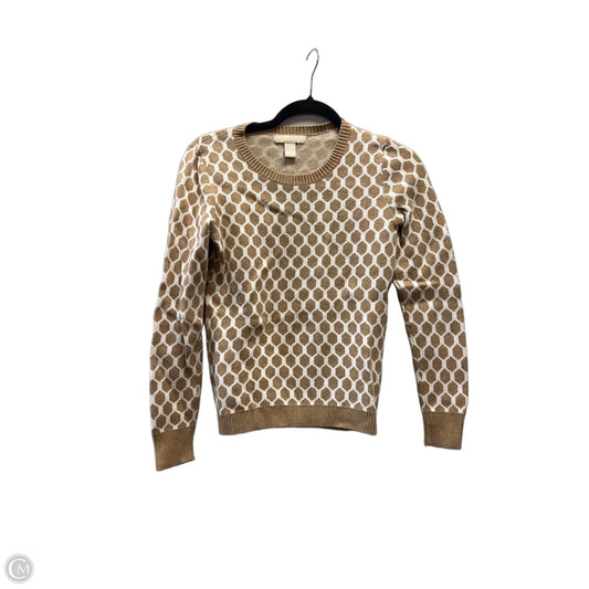 Sweater By Banana Republic In Brown & White, Size: Xs