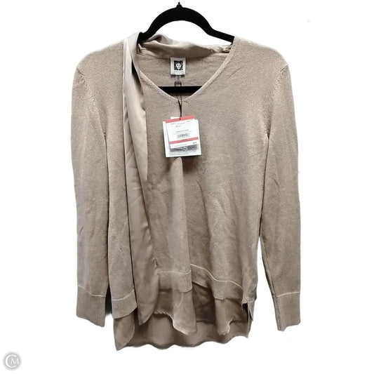 Sweater By Anne Klein In Gold, Size: Xs
