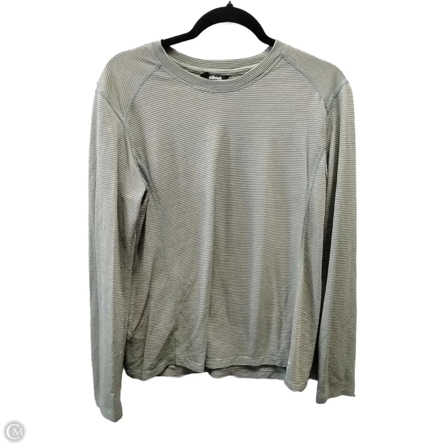 Top Long Sleeve By Allbirds In Green, Size: L