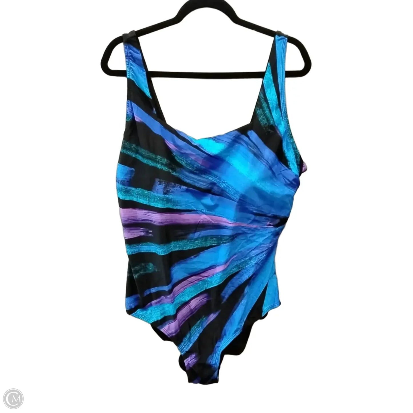 Swimsuit By Clothes Mentor In Blue, Size: 24