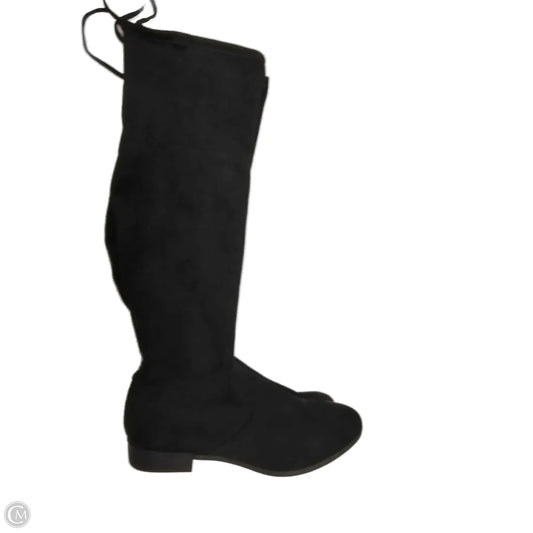 Boots Knee Flats By Time And Tru In Black, Size: 10