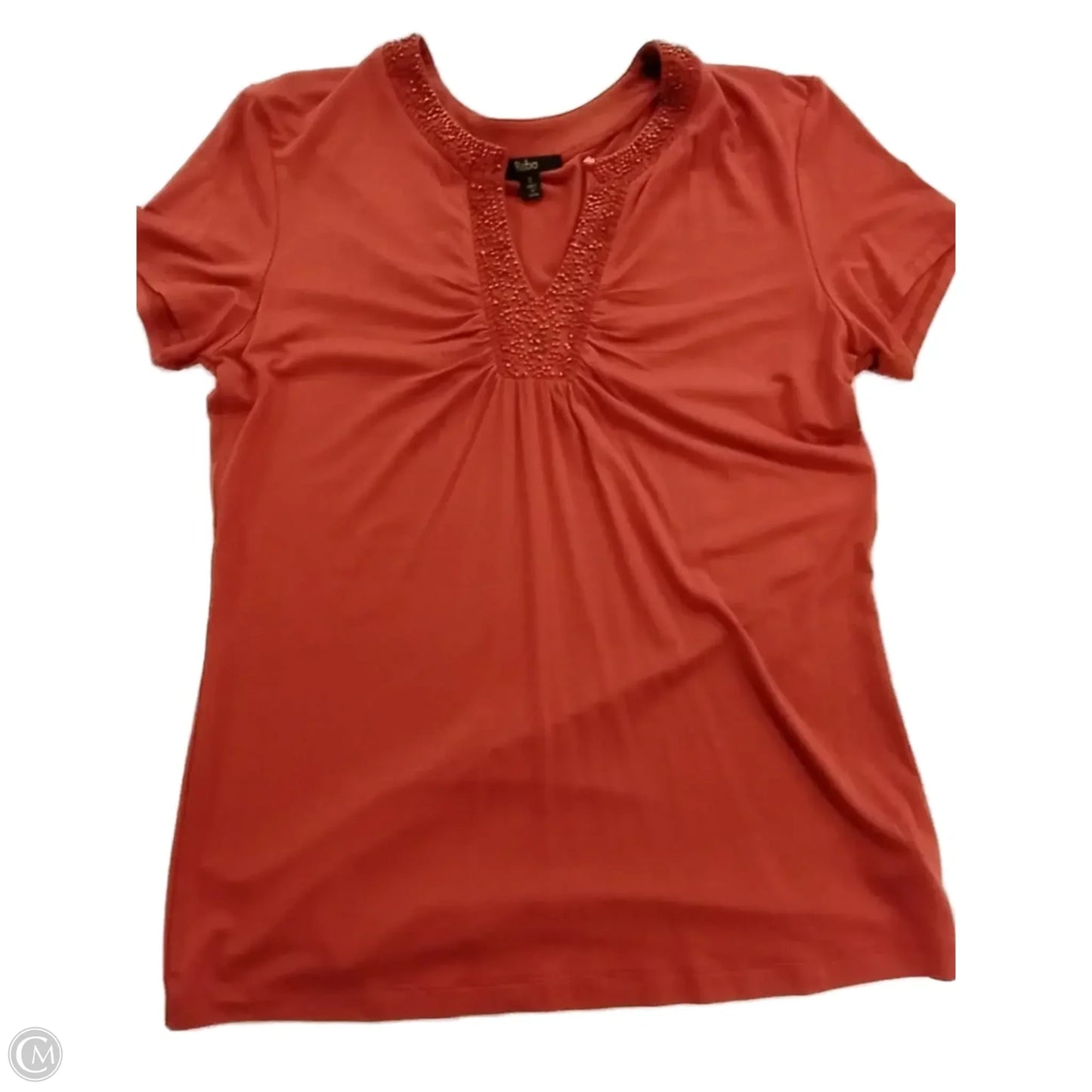 Top Short Sleeve By Reba In Red, Size: S