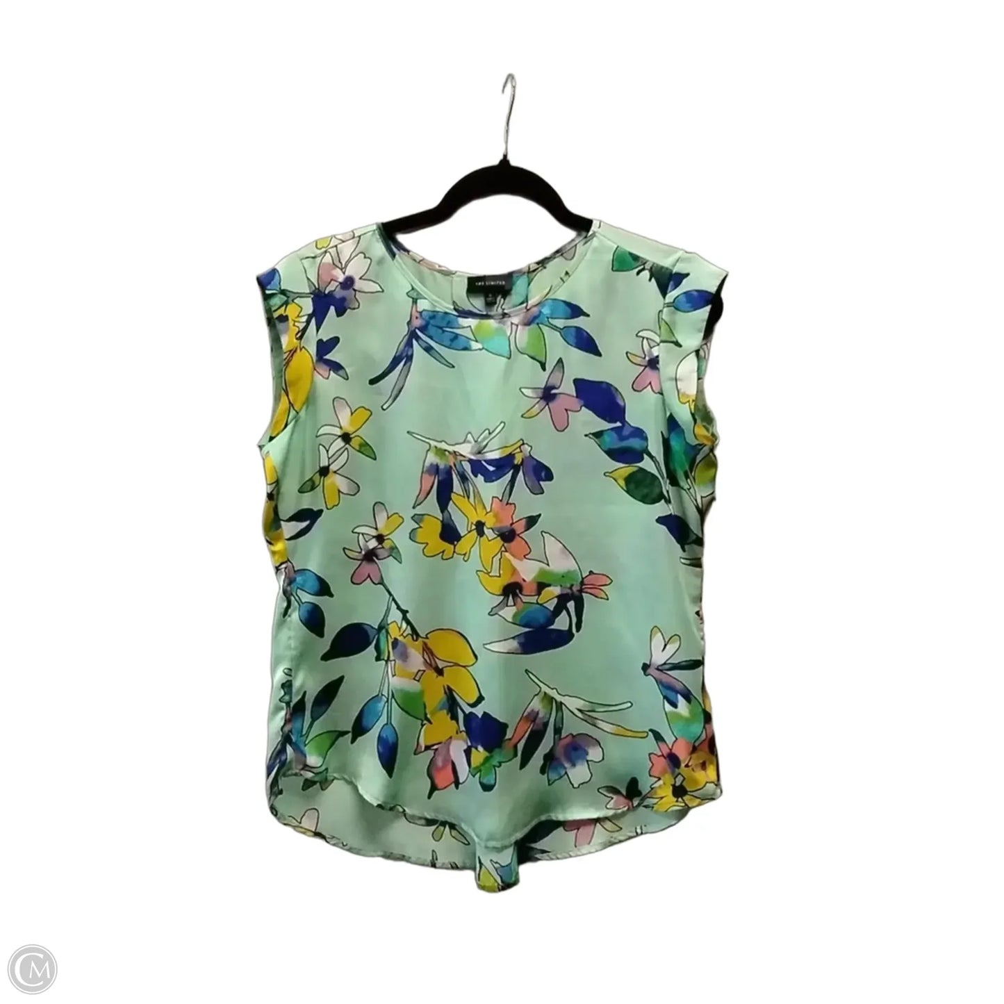 Blouse Short Sleeve By Limited In Green, Size: S