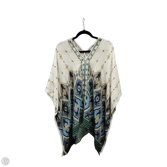 Blouse Short Sleeve By Chicos In Geometric Pattern, Size: L