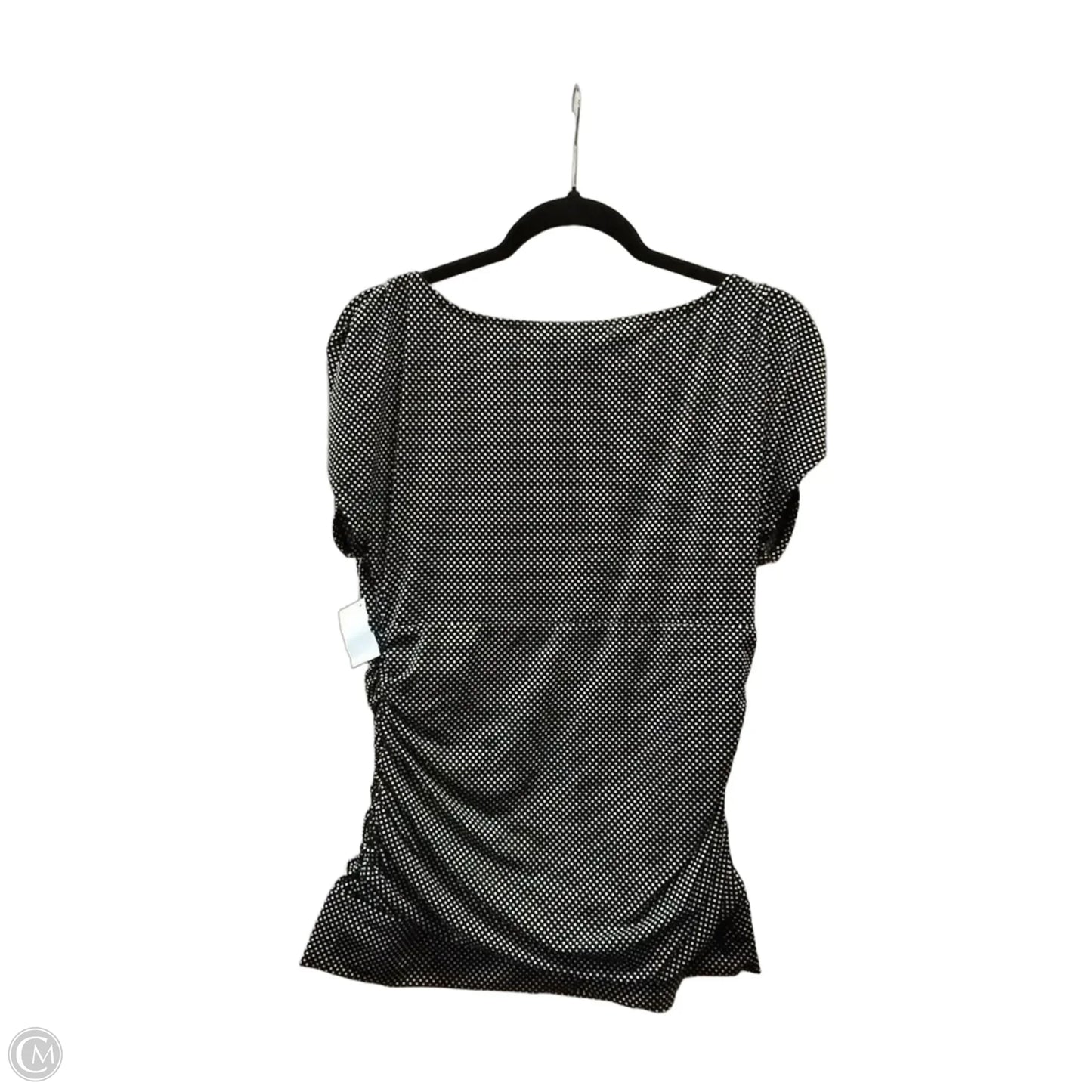 Top Short Sleeve By Inc In Polkadot Pattern, Size: L