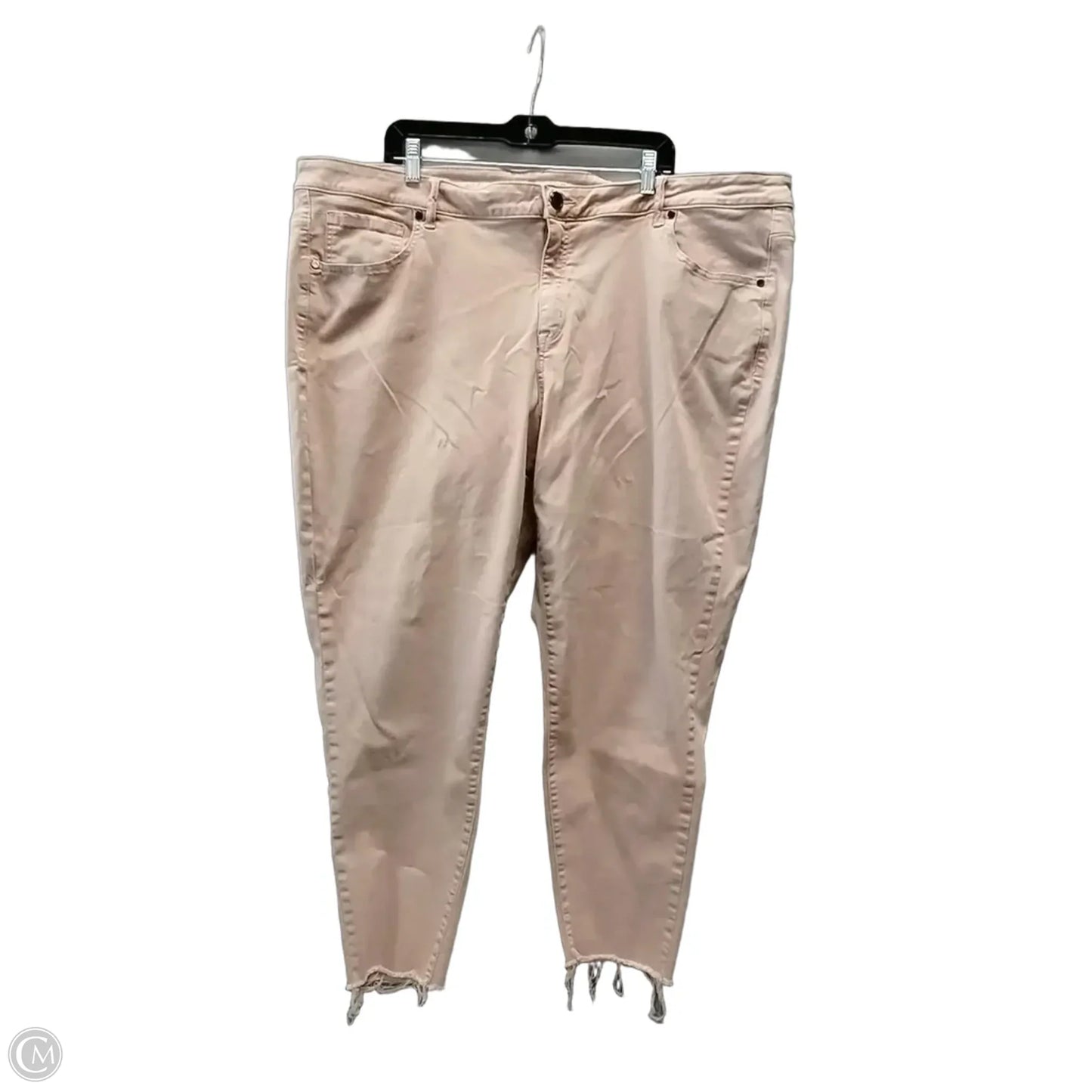 Jeans Cropped By Lane Bryant In Pink Denim, Size: 28
