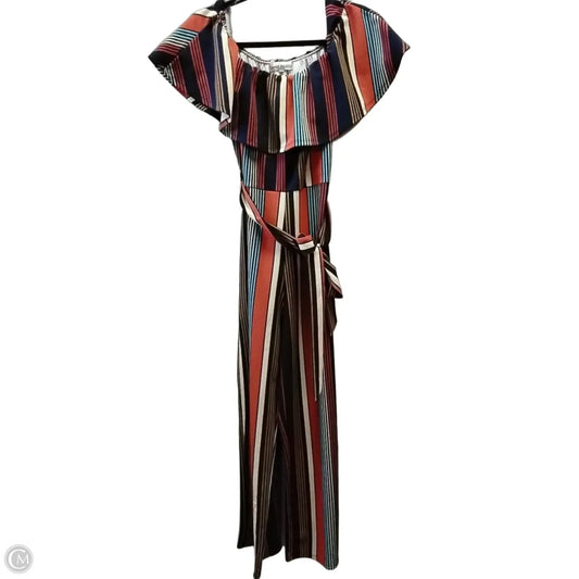 Jumpsuit By Almost Famous In Striped Pattern, Size: L
