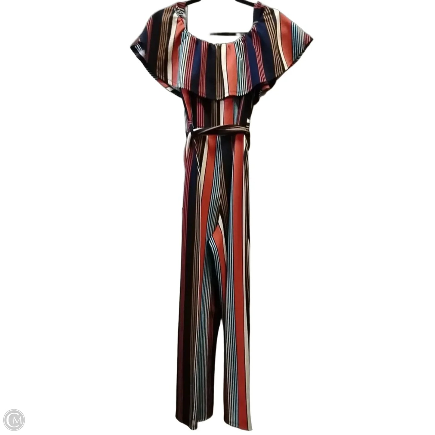 Jumpsuit By Almost Famous In Striped Pattern, Size: L