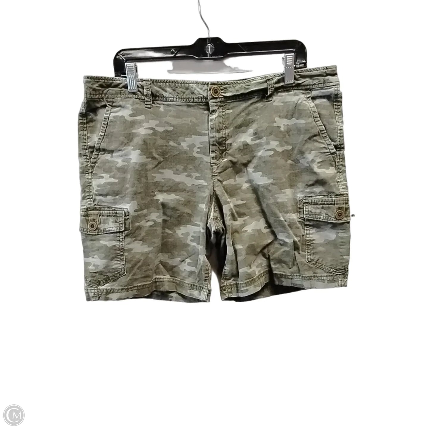 Shorts By Eddie Bauer In Camouflage Print, Size: 14