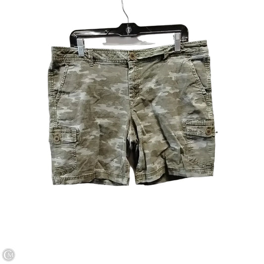 Shorts By Eddie Bauer In Camouflage Print, Size: 14