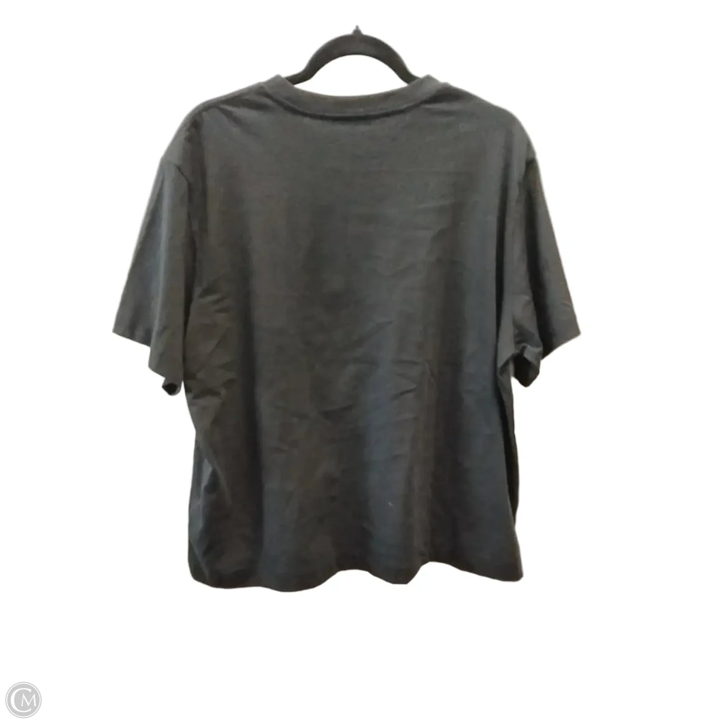 Top Short Sleeve Basic By Calvin Klein In Black, Size: Xl