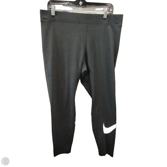 Athletic Leggings By Nike In Black, Size: 1x