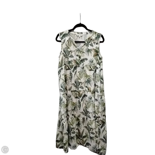 Dress Casual Midi By Clothes Mentor In Floral Print, Size: L