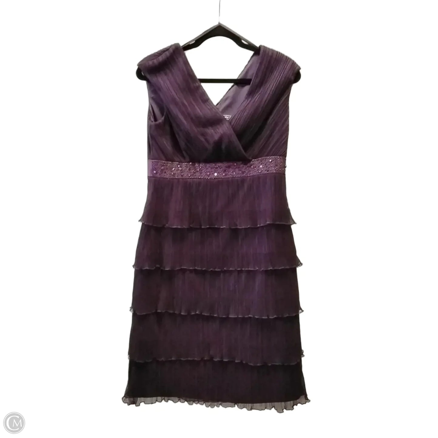 Dress Casual Midi By Jessica Howard In Purple, Size: 8p