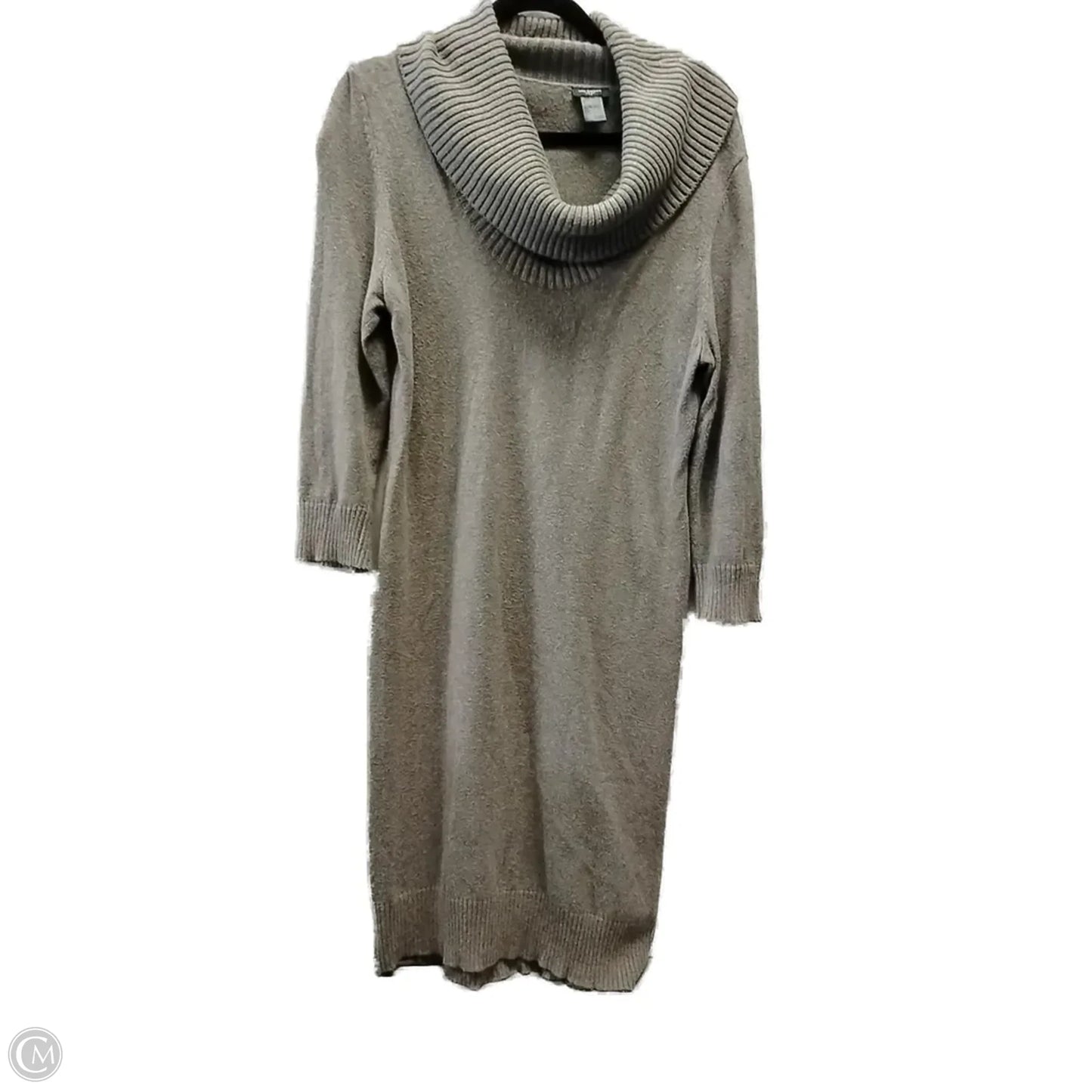 Dress Sweater By Ann Taylor In Grey, Size: L