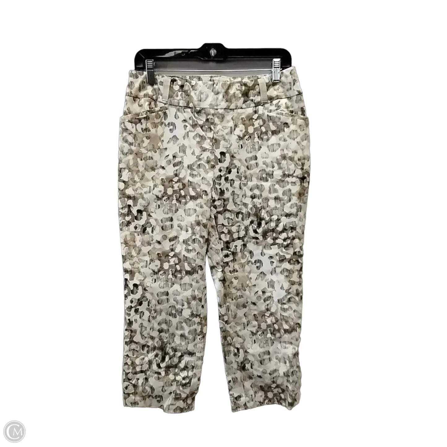 Pants Dress By Chicos In Brown & Cream, Size: 4