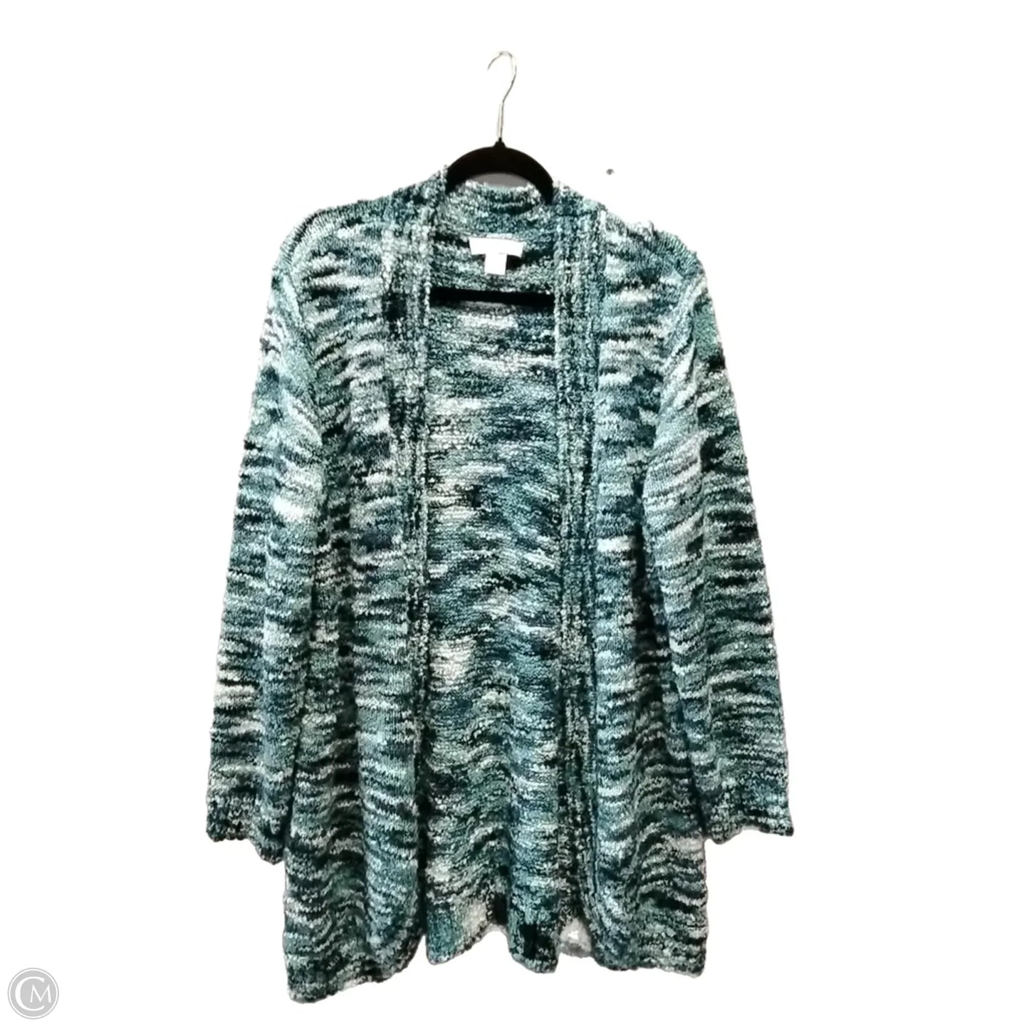 Sweater Cardigan By Christopher And Banks In Blue, Size: Xl