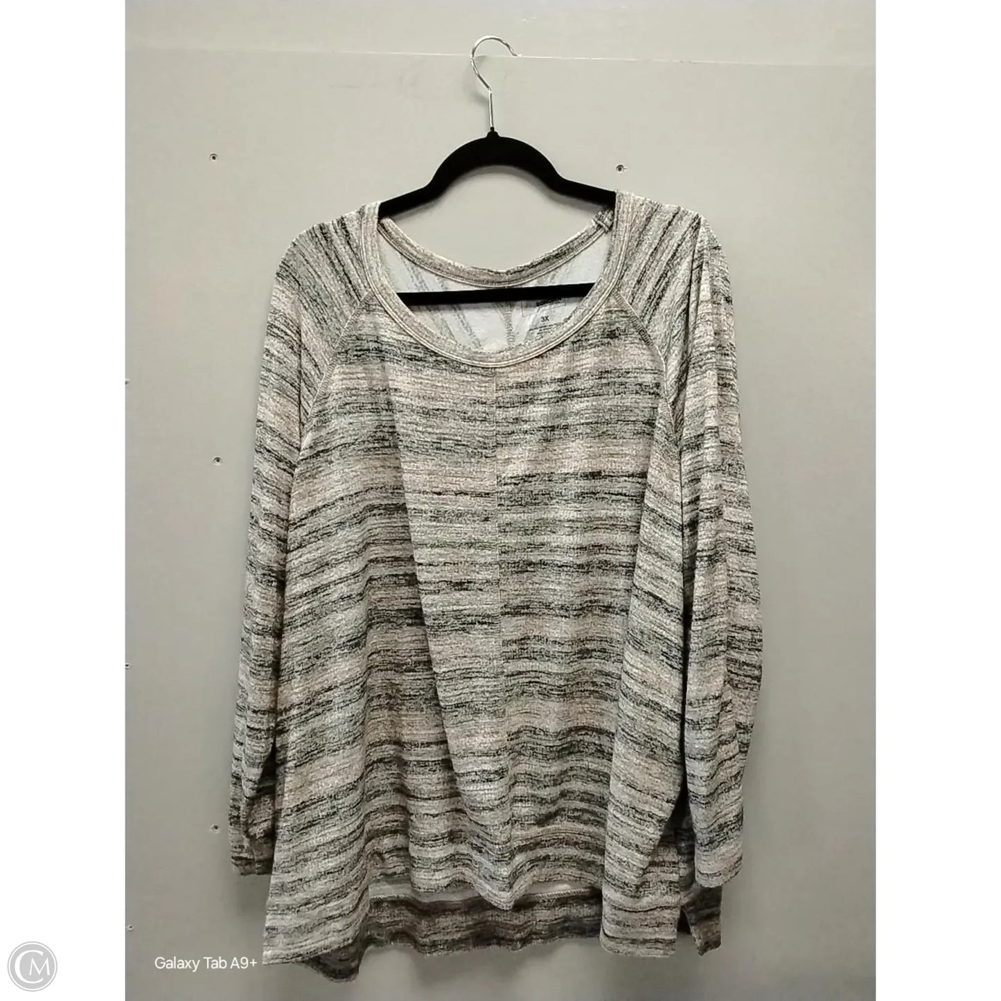 Top Long Sleeve By Sonoma In Tan, Size: 3x