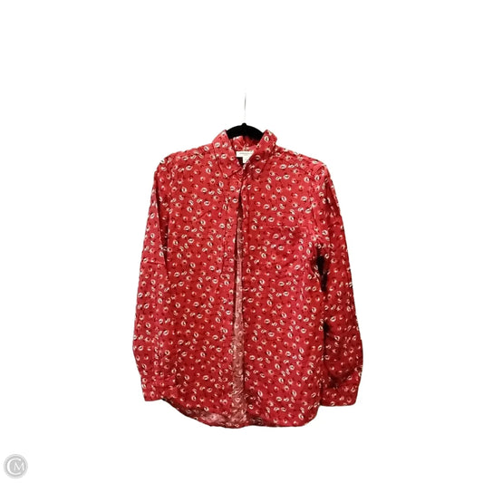 Top Long Sleeve By Beachlunchlounge In Red, Size: Sp