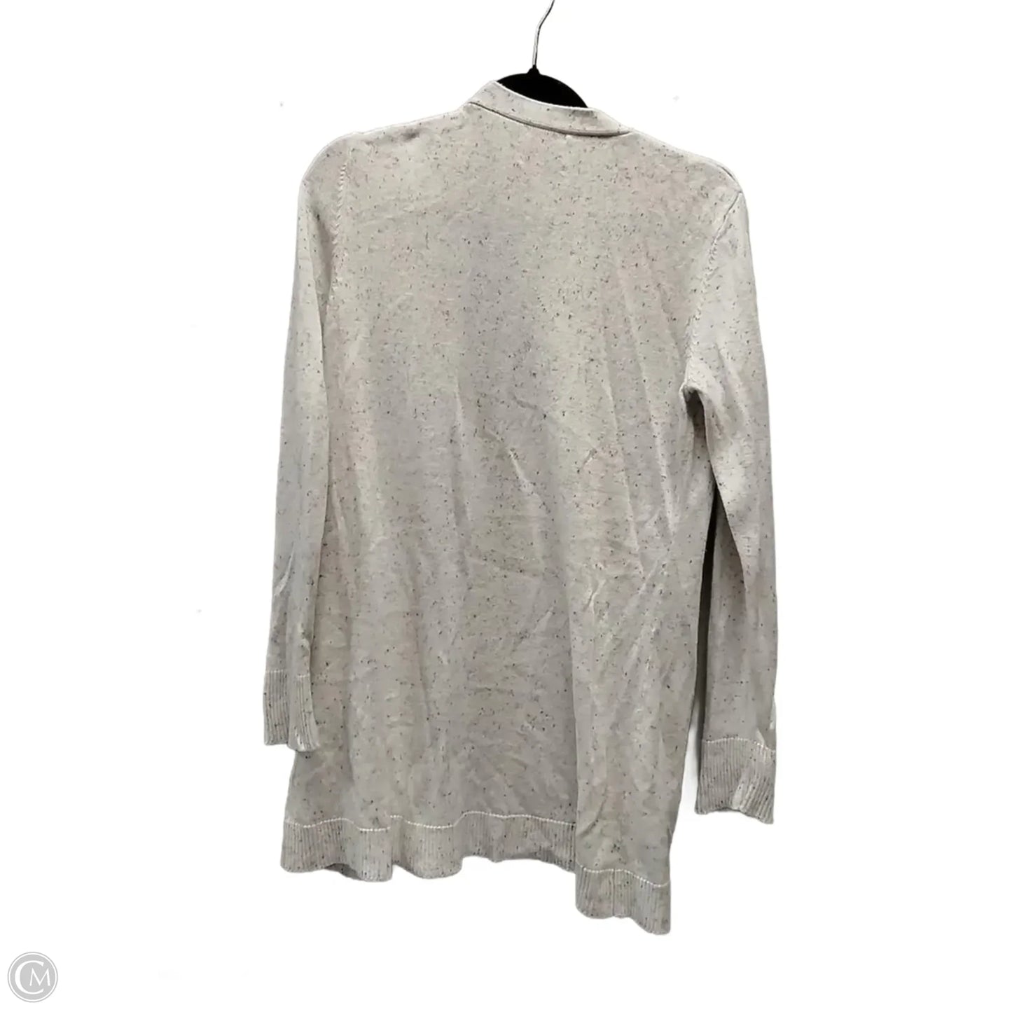 Sweater Cardigan By Clothes Mentor In White, Size: L