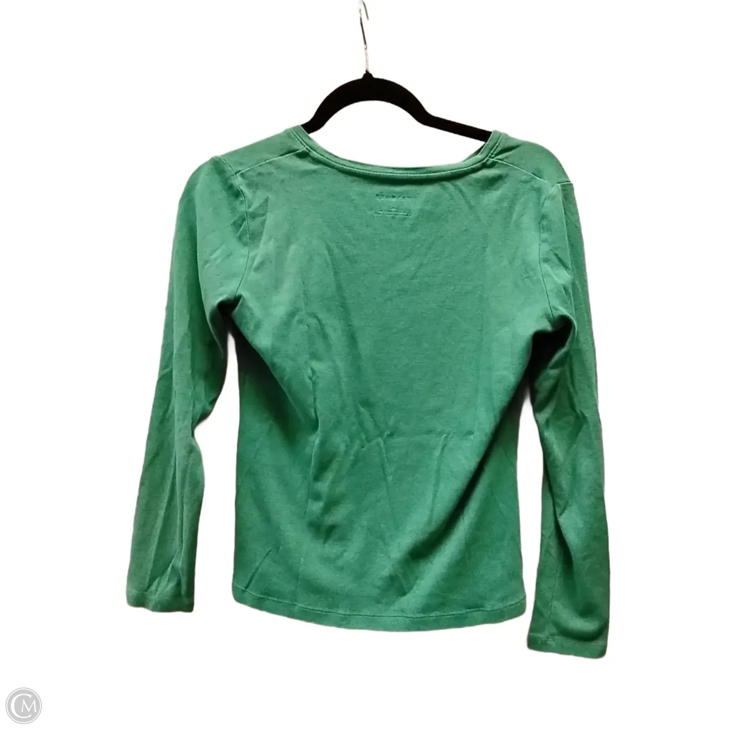 Top Long Sleeve By Talbots In Green, Size: S