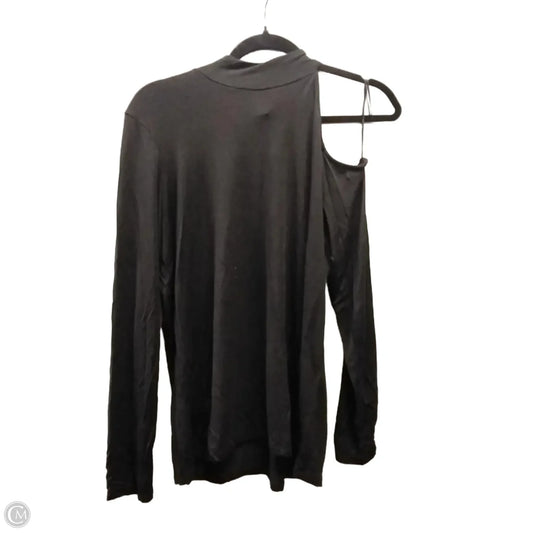 Top Long Sleeve By Michael By Michael Kors In Black, Size: L