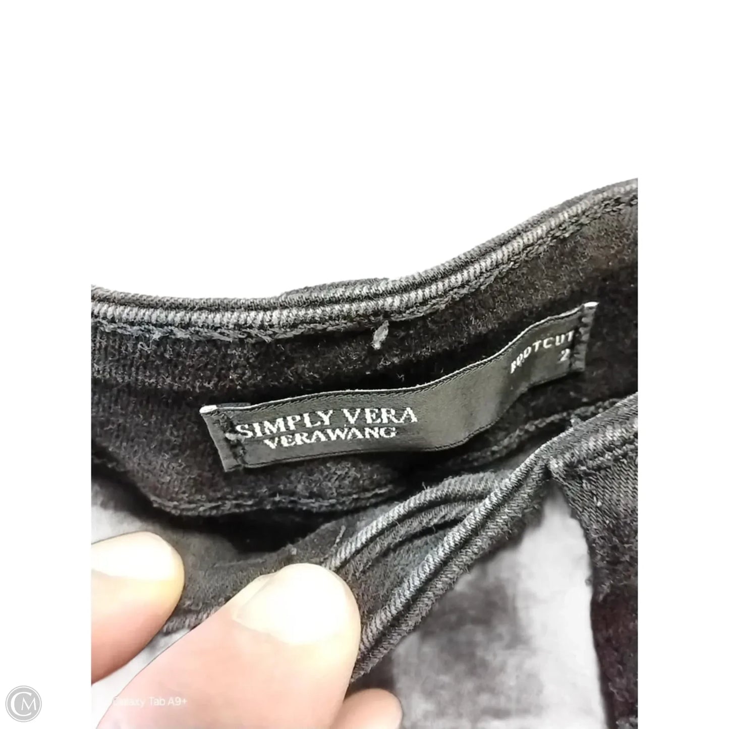 Jeans Boot Cut By Simply Vera In Black Denim, Size: 2