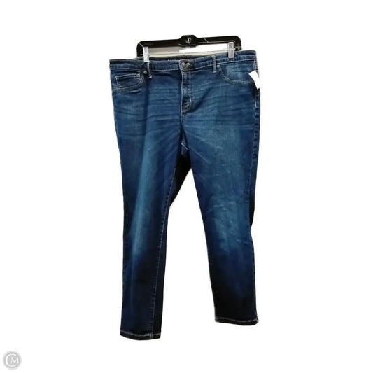 Pants Linen By Ava & Viv In Blue Denim, Size: 18w