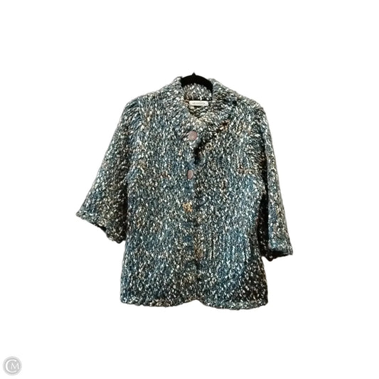 Sweater Cardigan By Liz Flex In Multi-colored, Size: M