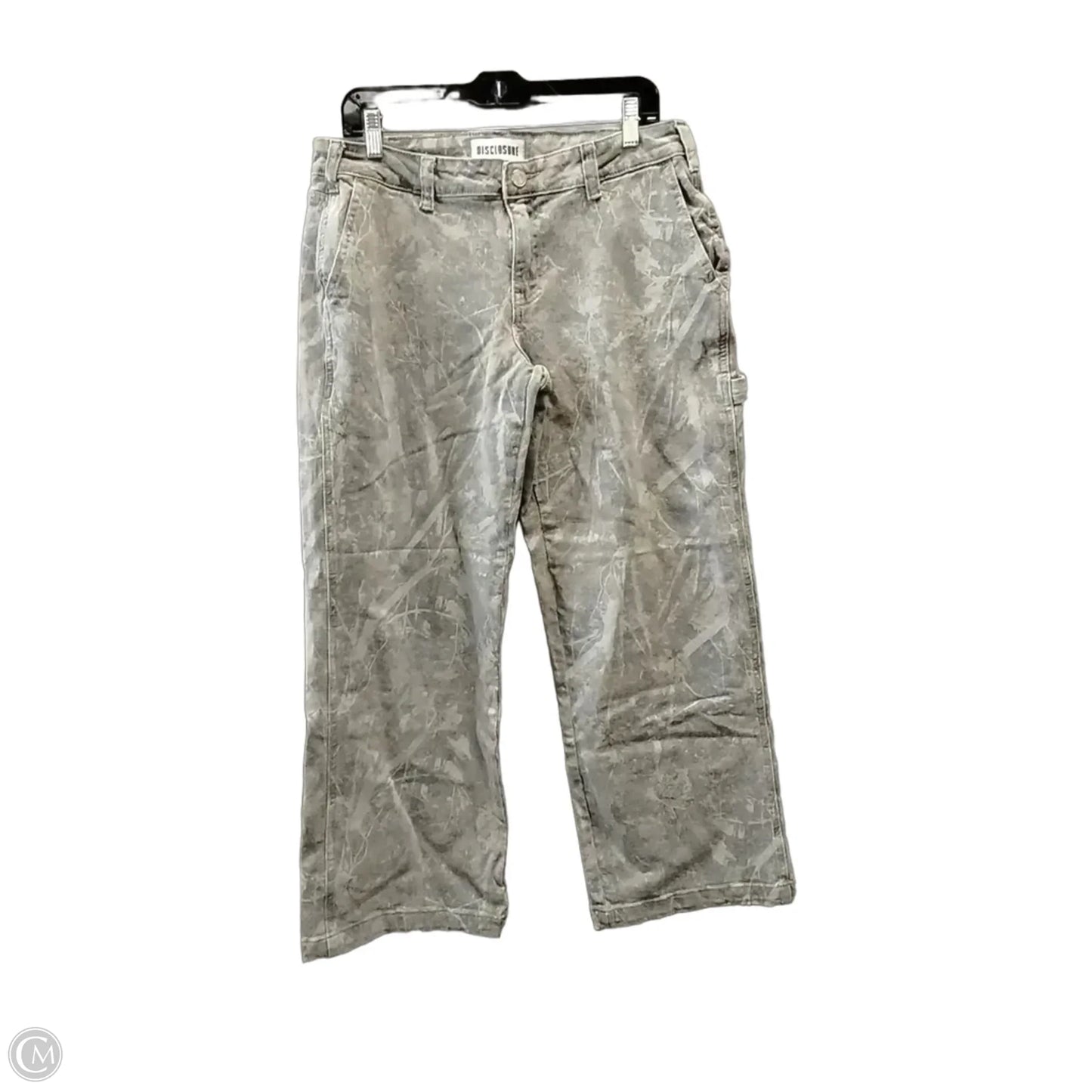 Jeans Wide Leg By Cme In Camouflage Print, Size: 13