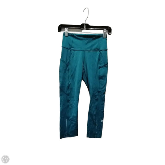 Athletic Leggings By Lululemon In Blue, Size: 4