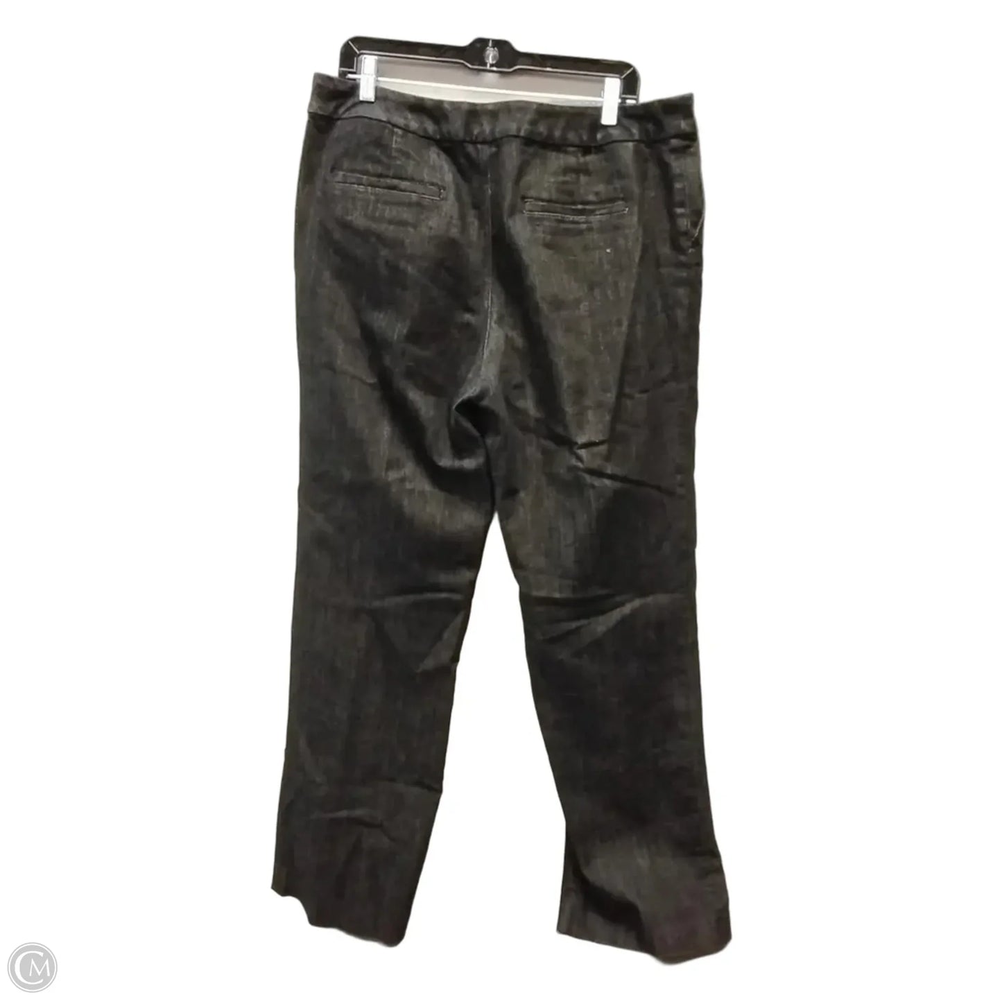 Jeans Straight By Chicos In Black Denim, Size: 14