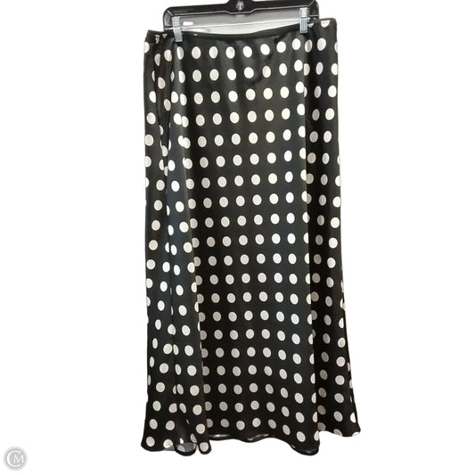 Skirt Maxi By A New Day In Black & Cream, Size: Xxl
