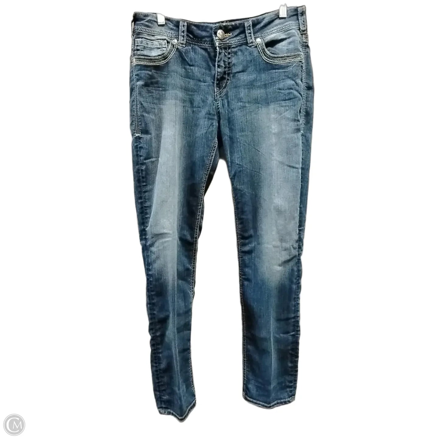 Jeans Straight By Silver In Blue, Size: 14